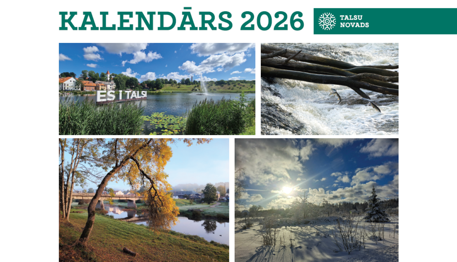 Ar foto­konkursa „Talsu novads – gadalaikos” bildēm izdod kalendāru