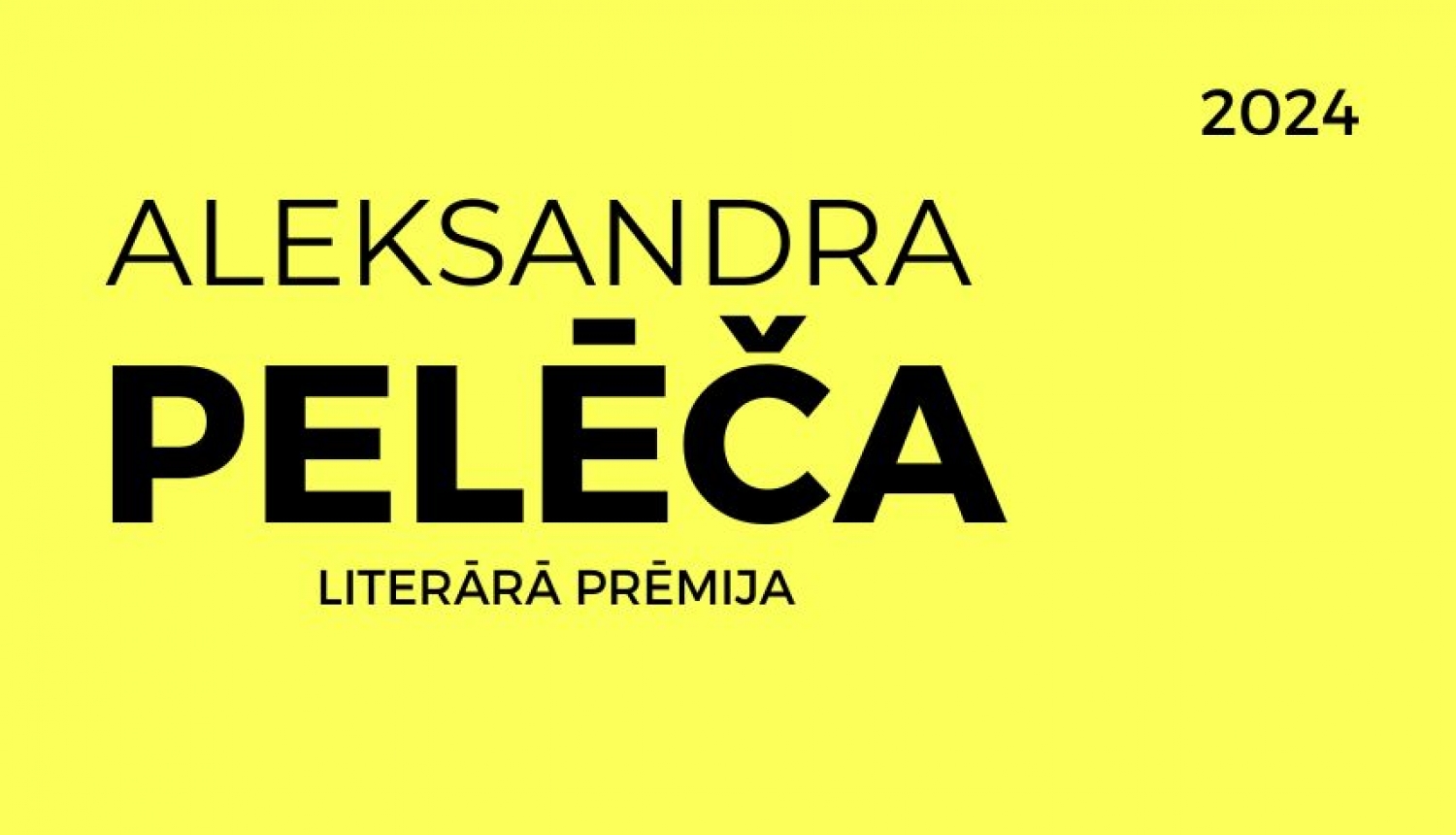 Aleksandra Pelēča literārā prēmija 2024. Logo