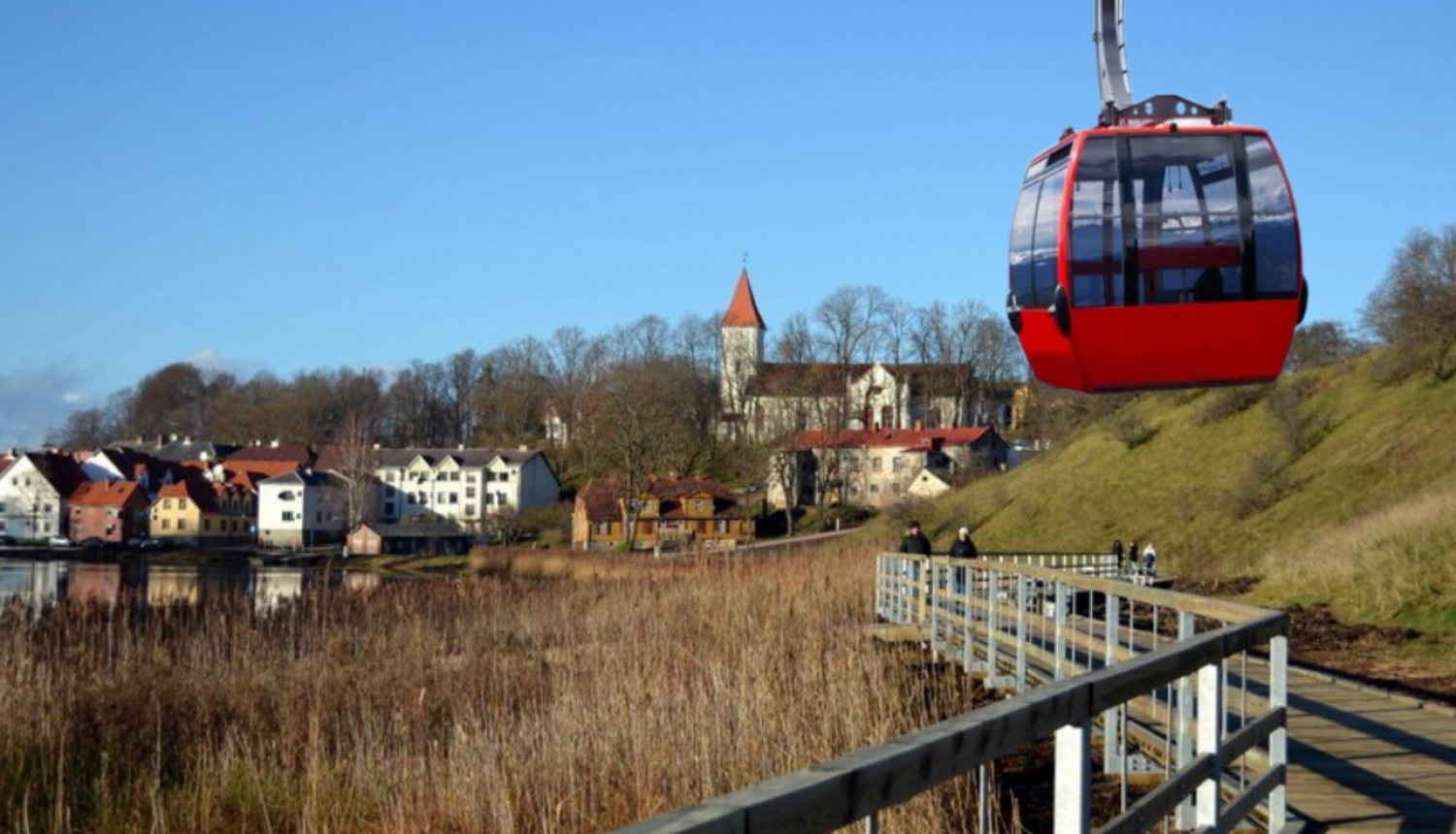 Kolāža ar Talsu tramvaju 