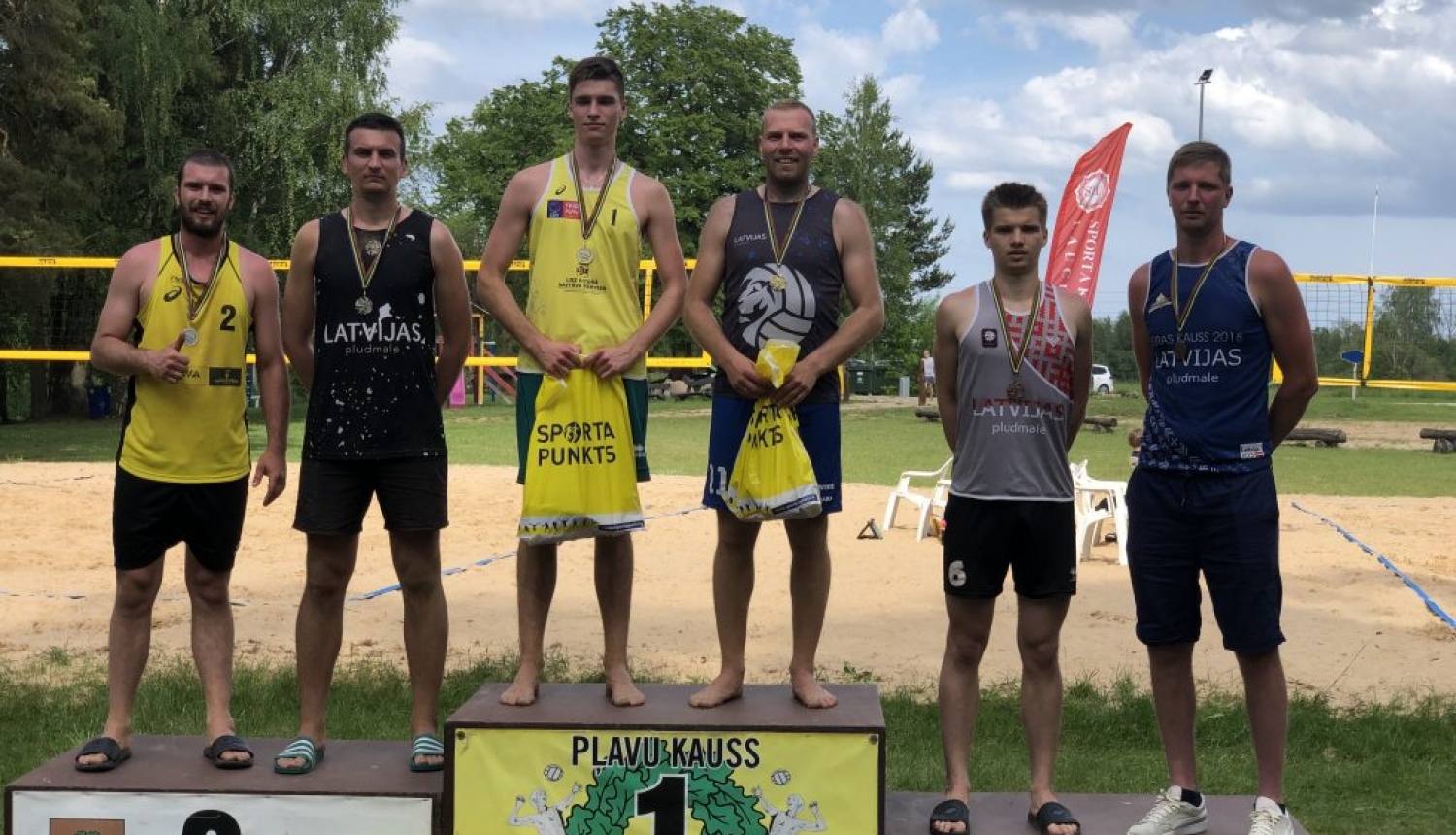 Vīriešu grupas uzvarētāji
