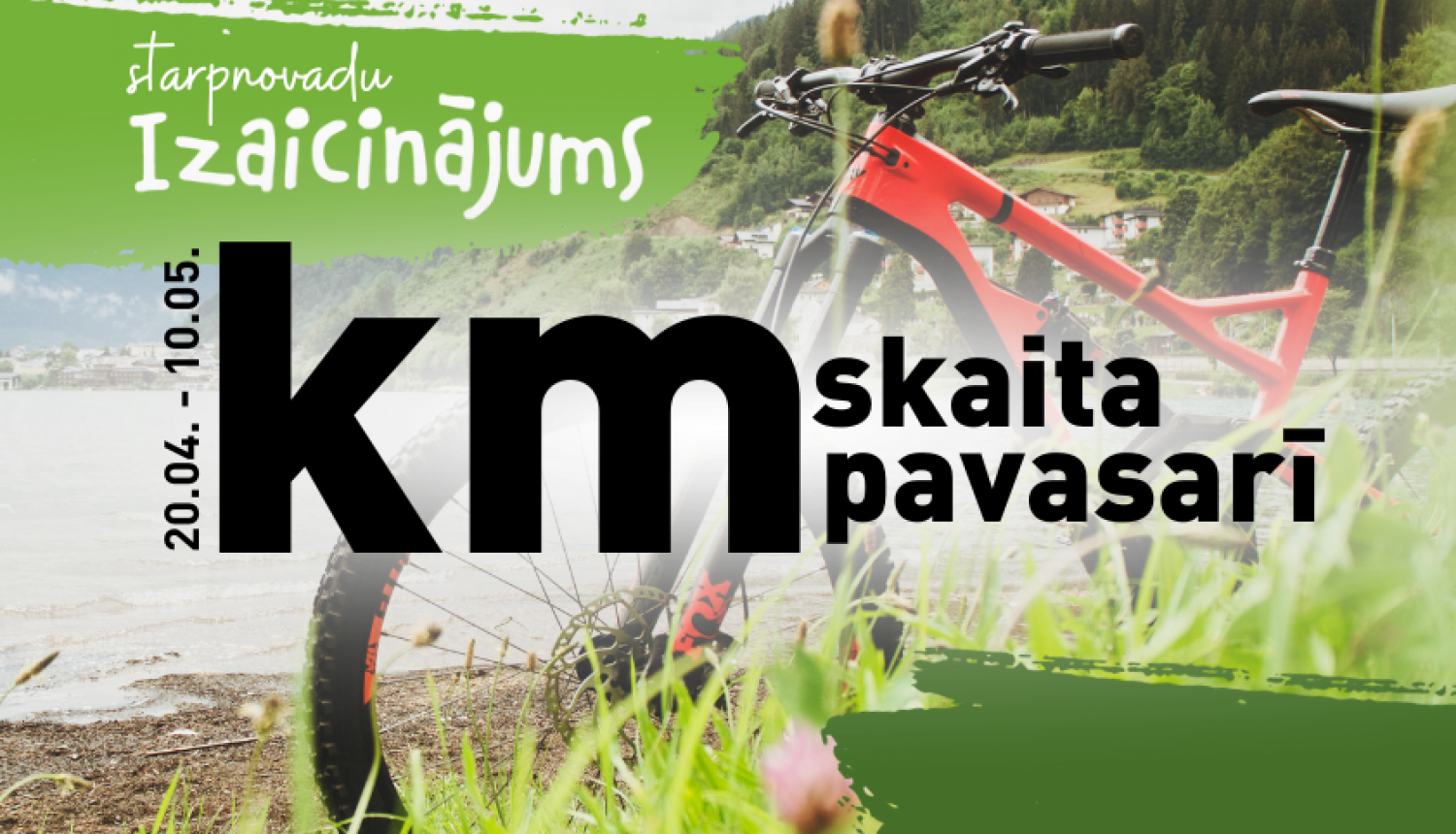 Starpnovada izaicinājums "Km skaita pavasarī" no 20. aprīļa līdz 10. maijam